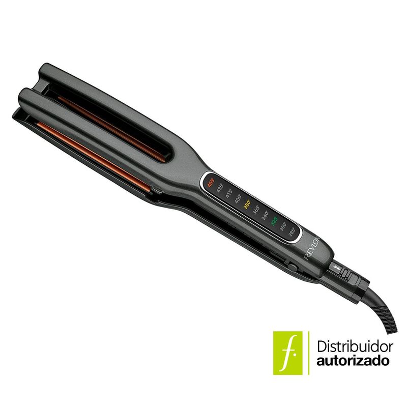 REVLON - Plancha para cabello Revlon, plancha alisadora para el pelo con placas en cerámica y alasiado doble | Control digital de temperatura