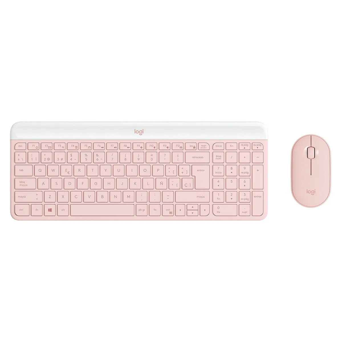 LOGITECH - Combo teclado y mouse Logitech MK470 Inalambrico Rosado