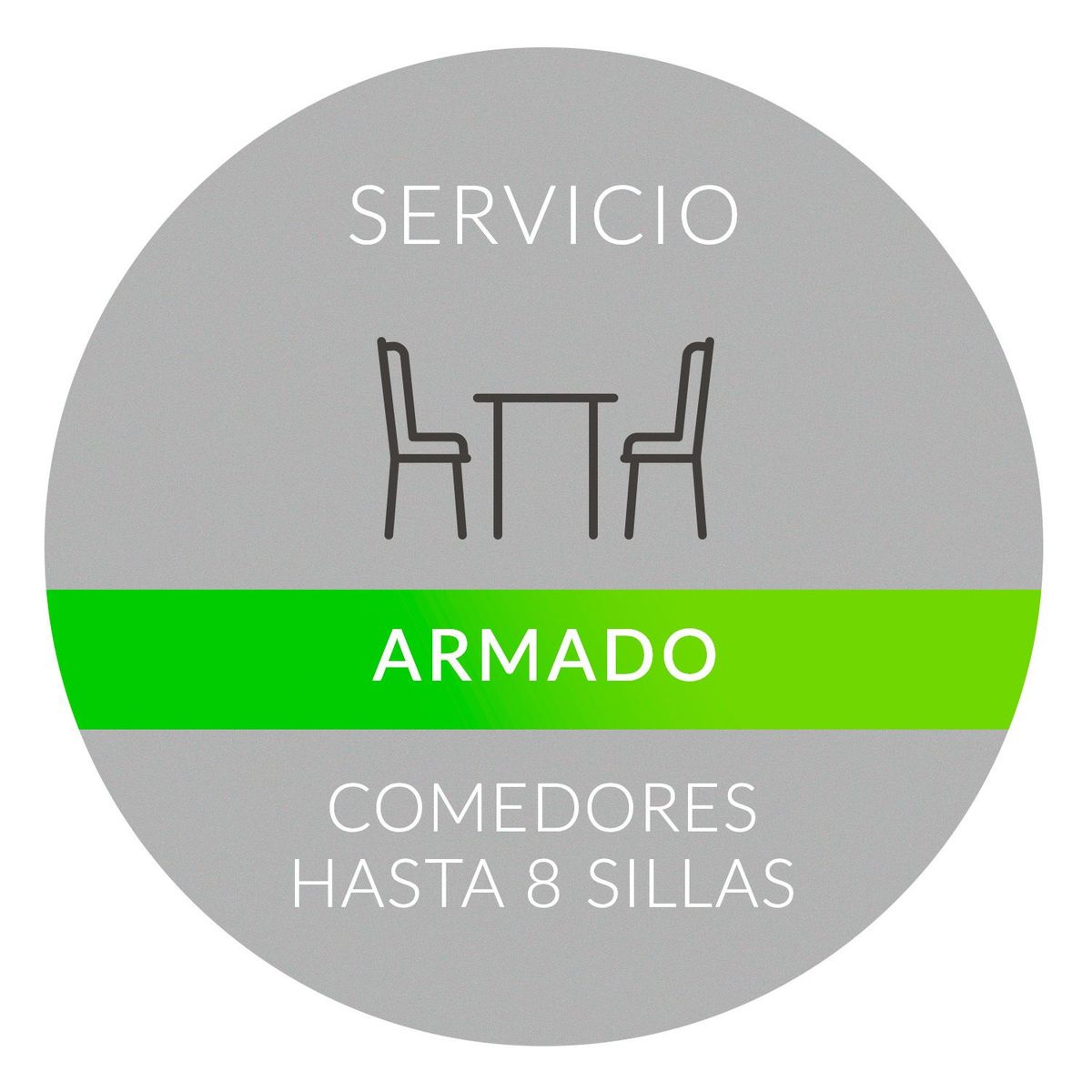 MANOS MAESTRAS - Armado Comedores Hasta 8 Sillas Manos Maestras - Mueble