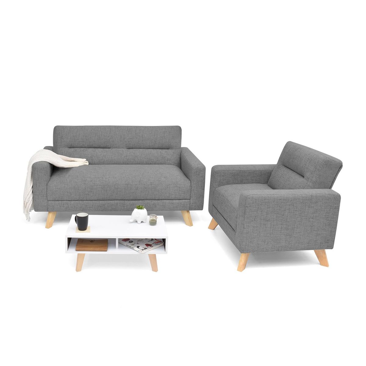 MICA - Juego de Sala Tela Seul Mica - Mueble