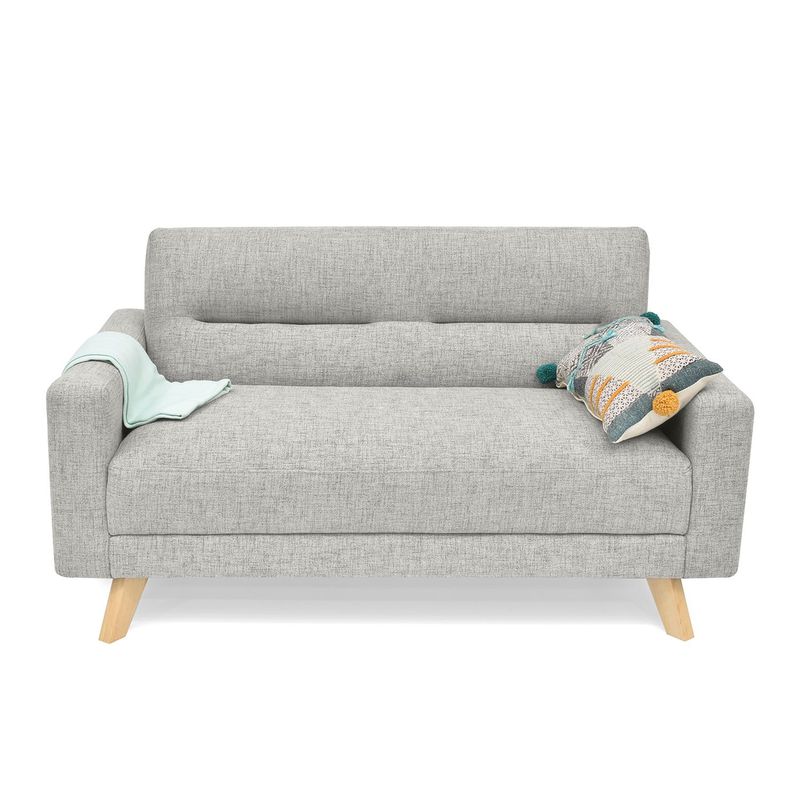 MICA - Sofa 2 Puestos Atenas 150X82 Plata
