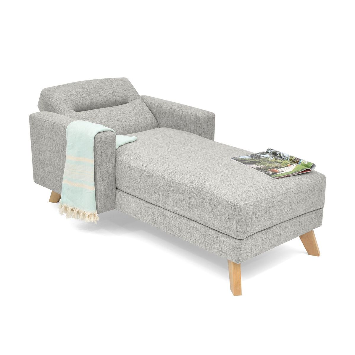HOGAR VENECIA - Poltrona Moderna Tela Atenas 83 x 85 x 167 cm Mica - Mueble