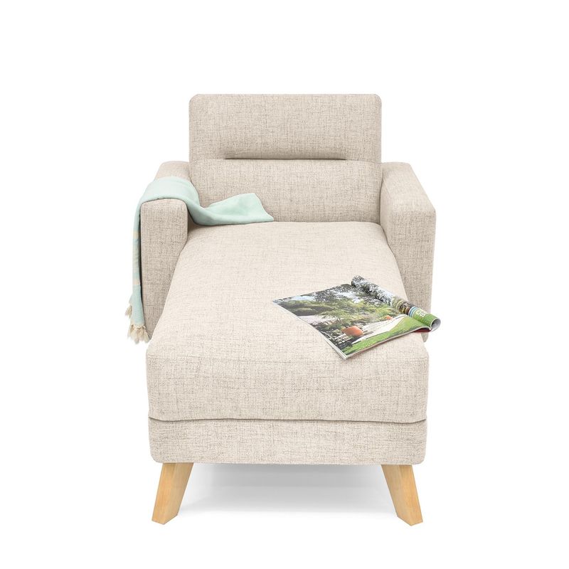 MICA - Poltrona Moderna Tela Atenas 83 x 85 x 167 cm Mica - Mueble