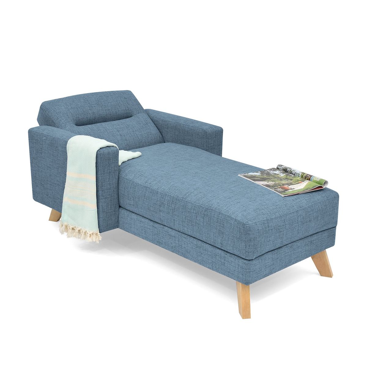 HOGAR VENECIA - Poltrona Moderna Tela Atenas 83 x 85 x 167 cm Mica - Mueble