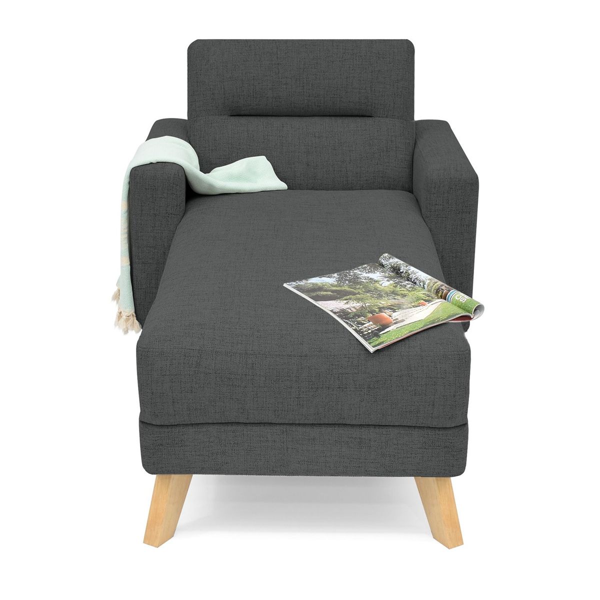 MICA - Poltrona Moderna Tela Atenas 83 x 85 x 167 cm Mica - Mueble