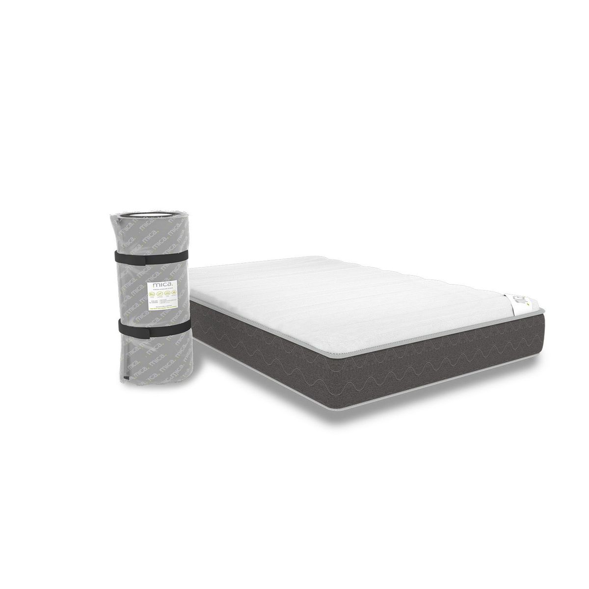 MICA - Colchón Sencillo Resortes Zurich Roll 100 x 190 cm Mica