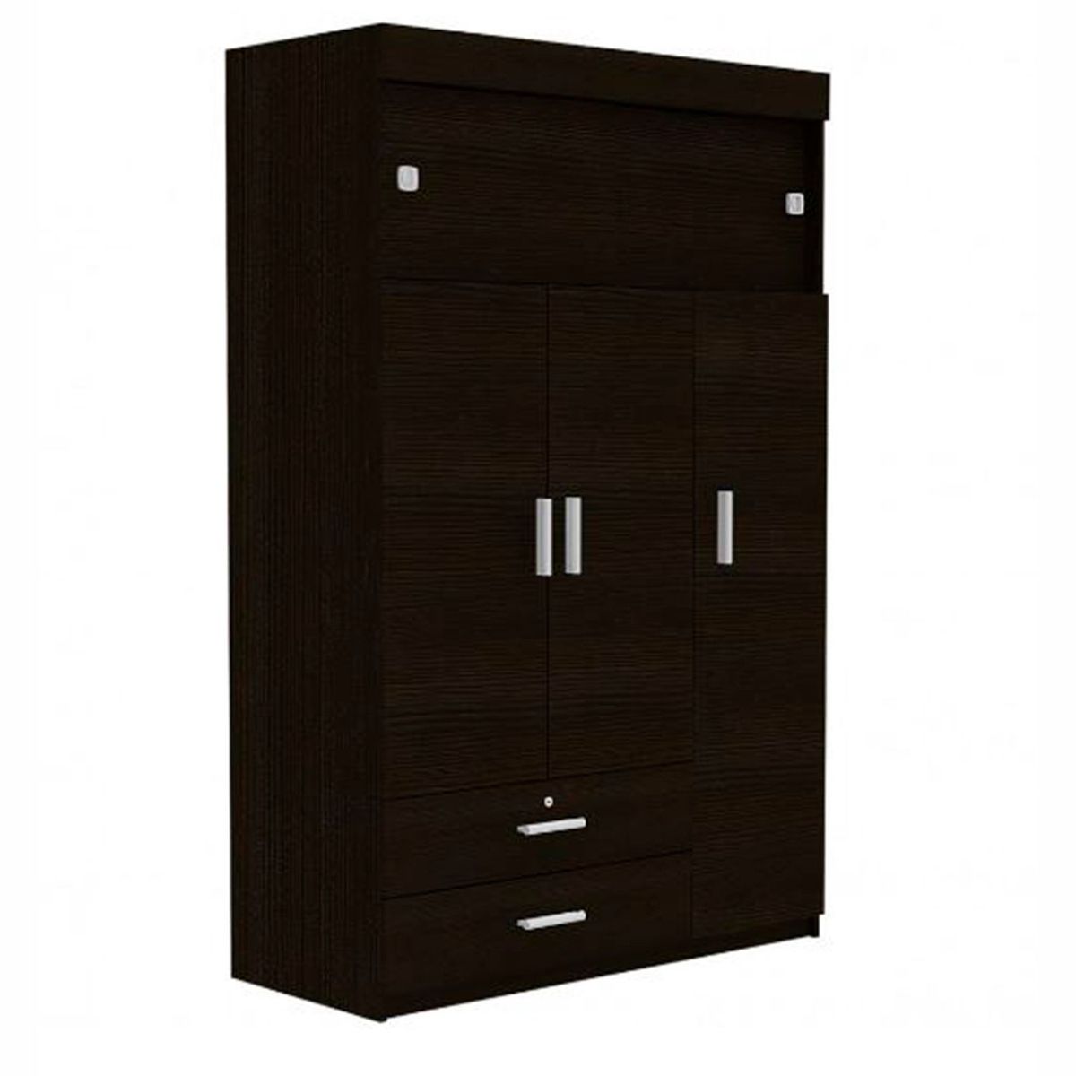 RTA MUEBLES - Closet Moderno en Aglomerado MDP 3 Puertas 2 Cajones 188 x 120 x 52 cm RTA Design  - Mueble