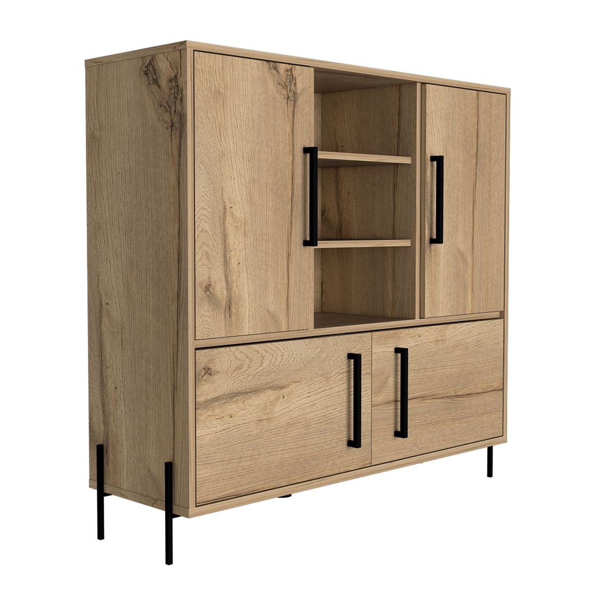 RTA MUEBLES - Bifé Moderno 4 Puertas 106 x 100 x 34 cm RTA Design - Mueble