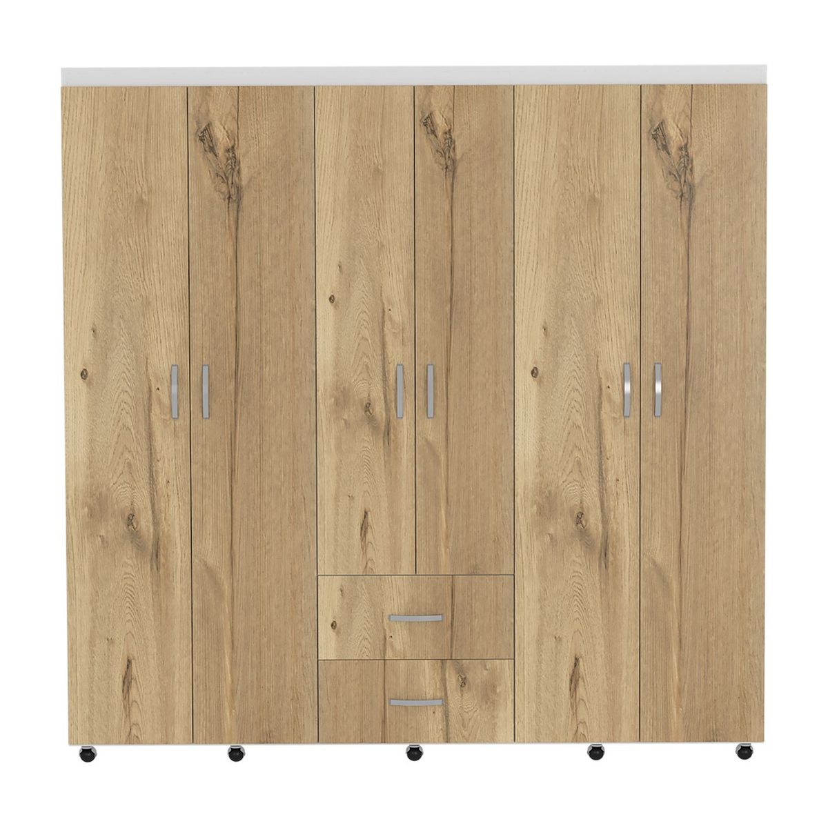 RTA MUEBLES - Closet Moderno en Aglomerado MDP 6 Puertas 2 Cajones 180 x 170 x 50 cm RTA Design  - Mueble