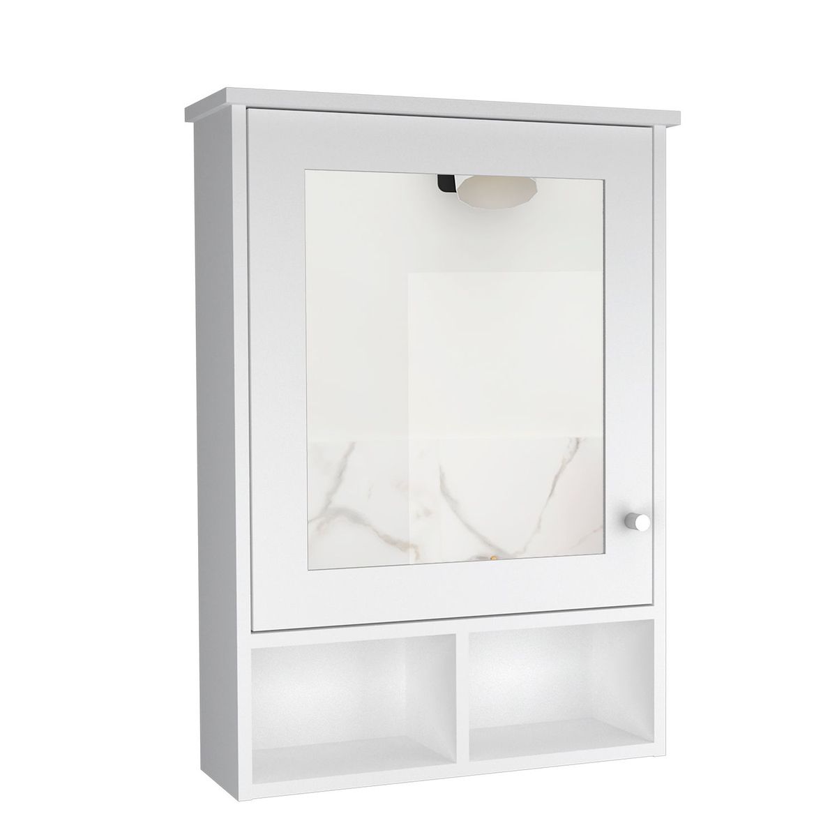 RTA MUEBLES - Gabinete de Baño Moderno en Aglomerado MDP con Espejo 73 x 53 x 16 cm RTA Design  - Mueble