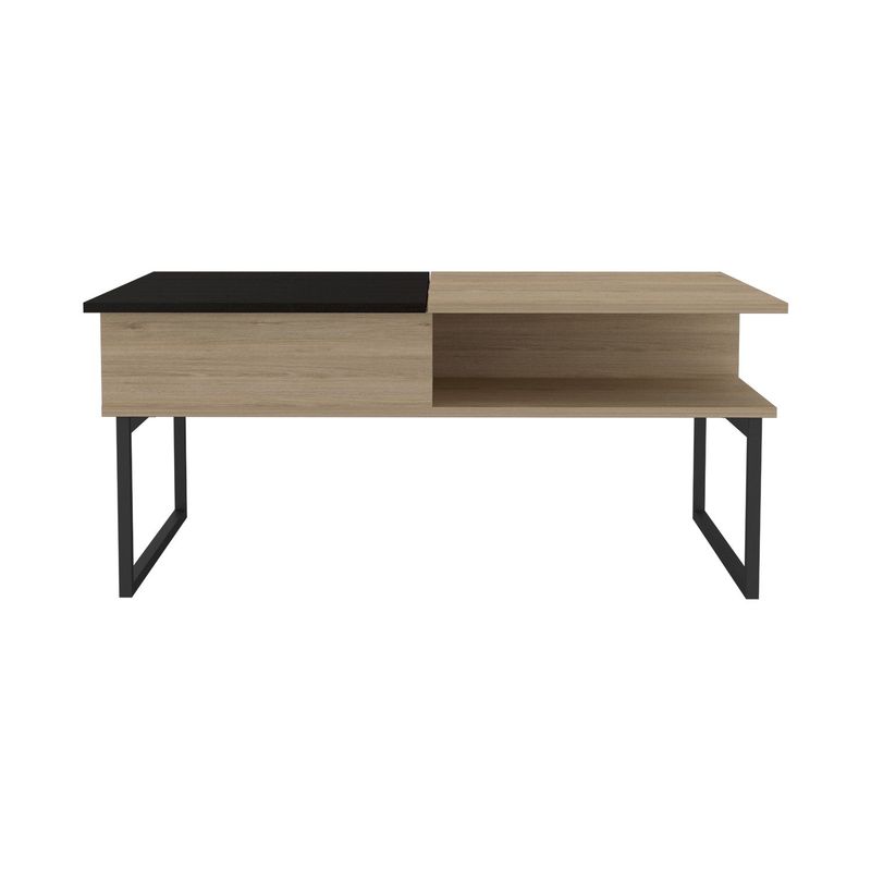 RTA MUEBLES - Mesa de Centro Moderna Rectangular  en Melamina  66 x 46 x 106 cm RTA Design  - Mueble