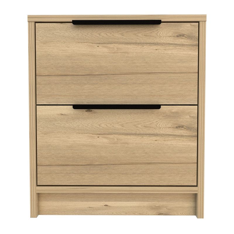 RTA MUEBLES - Mesa de Noche Moderna de 2 Cajones 52 x 50 x 40 cm RTA Muebles