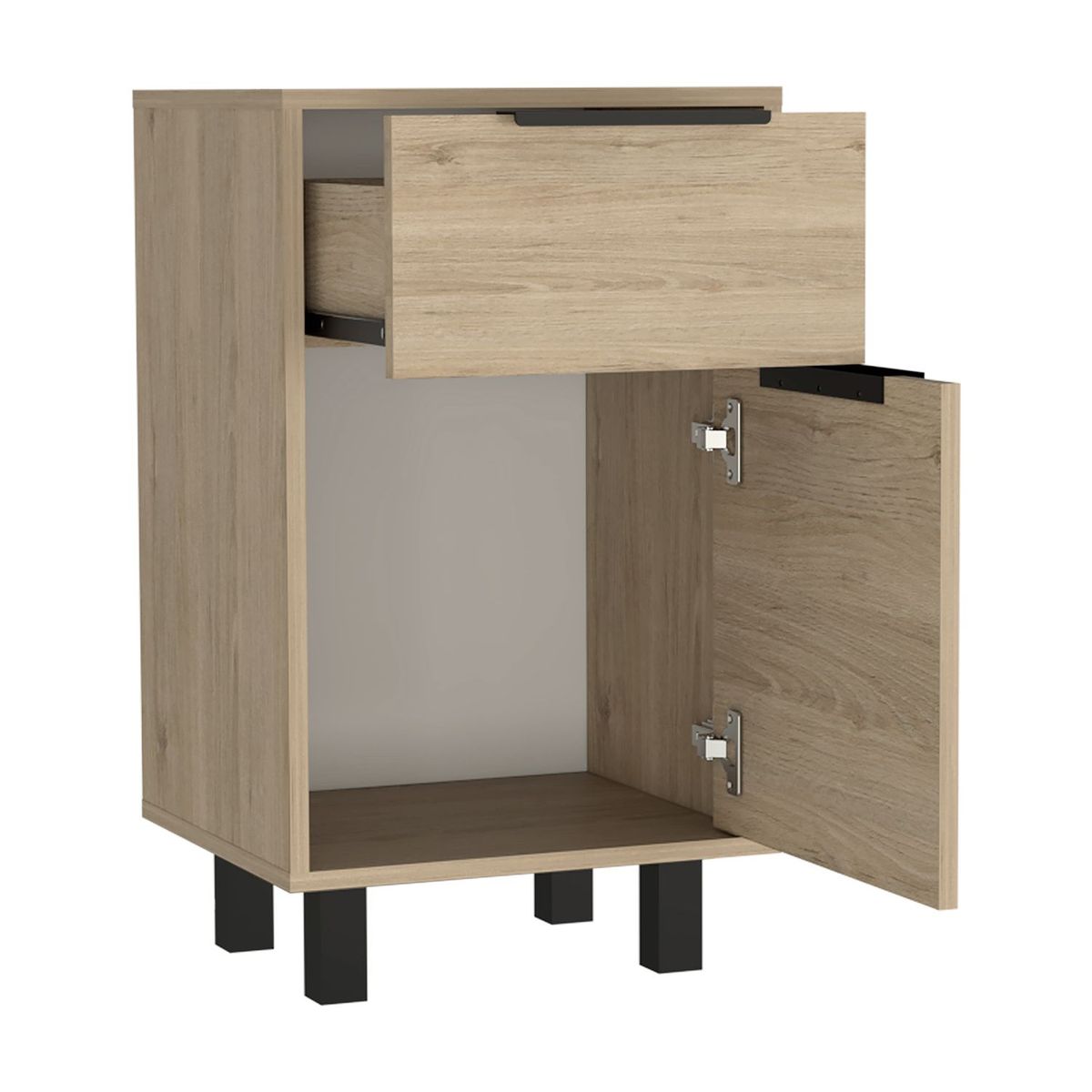 RTA MUEBLES - Mesa de Noche Moderna de 1 Cajón 70 x 41 x 368 cm RTA Muebles