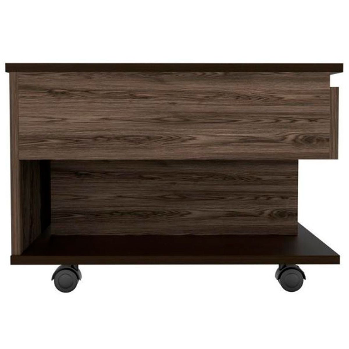 RTA MUEBLES - Mesa Auxiliar Moderna Rectangular en Melamina 50 x 39 x 55 cm Rta Muebles  - Mueble