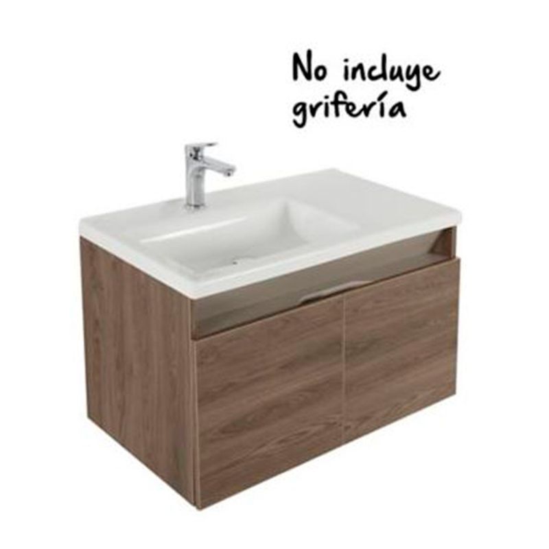 RTA MUEBLES - Mueble para Lavamanos Moderna  en Aglomerado  80 x 50 x 45 cm RTA Muebles 