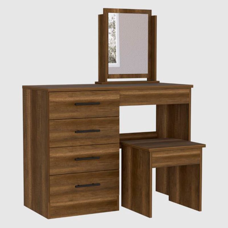RTA MUEBLES - Tocador Moderno con Espejo 100 x 176 x 42 cm RTA Muebles  - Mueble