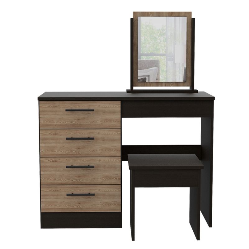 RTA MUEBLES - Tocador Moderno con Espejo 100 x 176 x 42 cm RTA Muebles  - Mueble