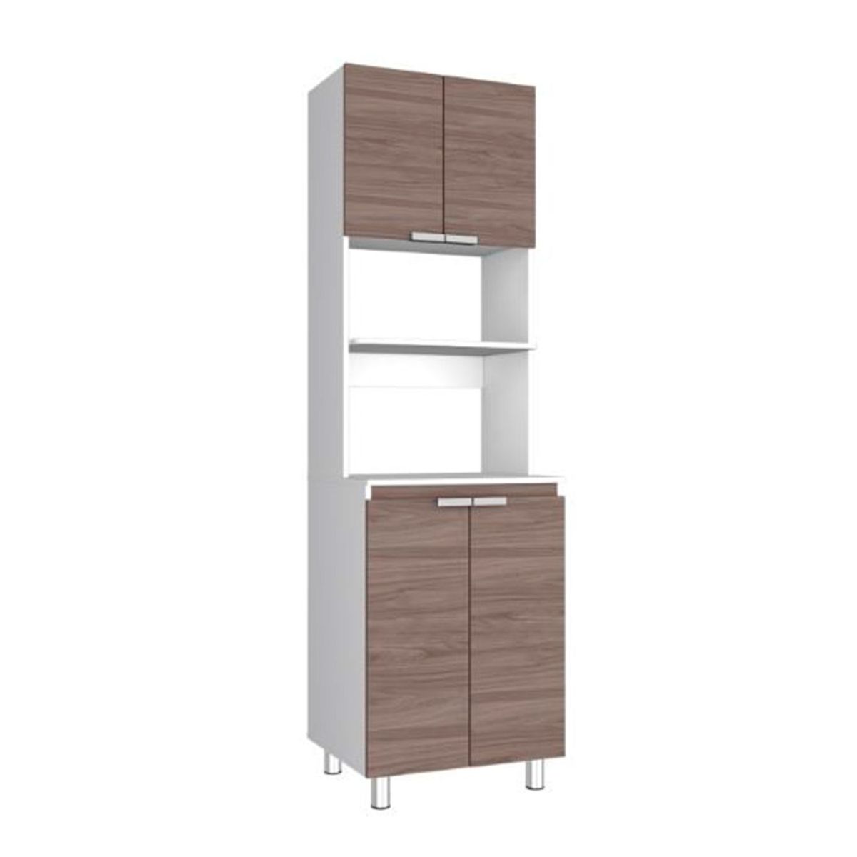 RTA MUEBLES - Mueble Auxiliar de Cocina para Microondas Moderna  en Aglomerado  70 x 205 x 513 cm RTA Muebles 