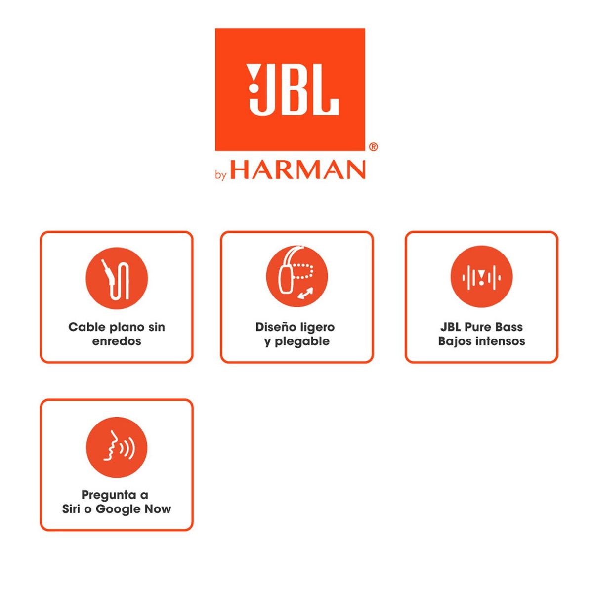 JBL - Audífonos JBL T500BLKAM