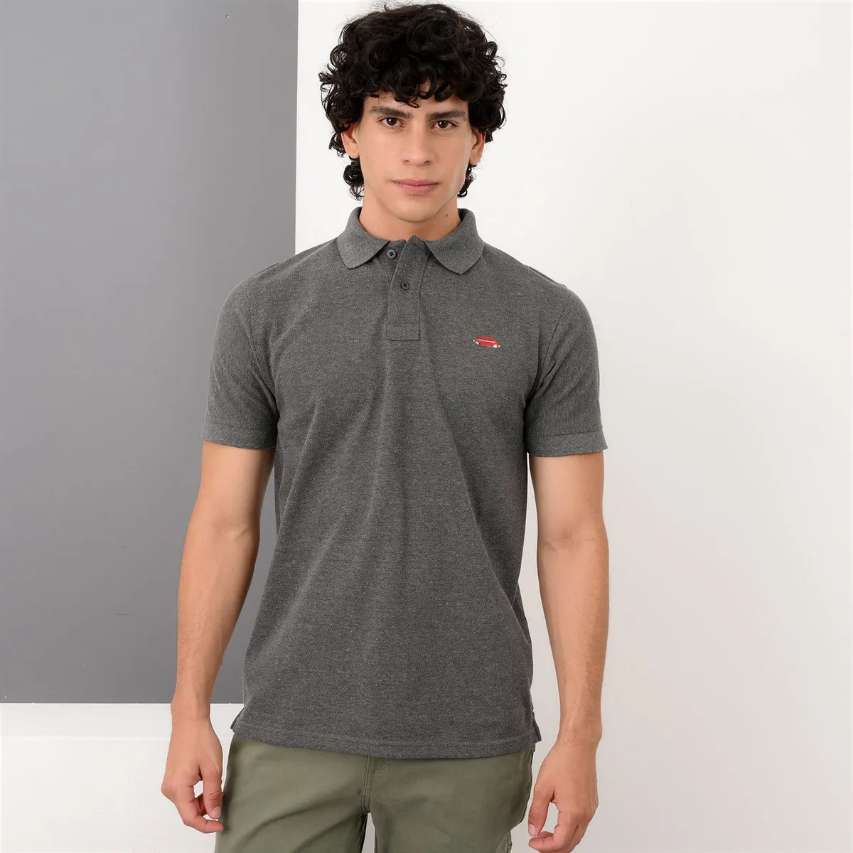 BEARCLIFF - Camiseta polo Hombre Manga corta de Algodón Bearcliff