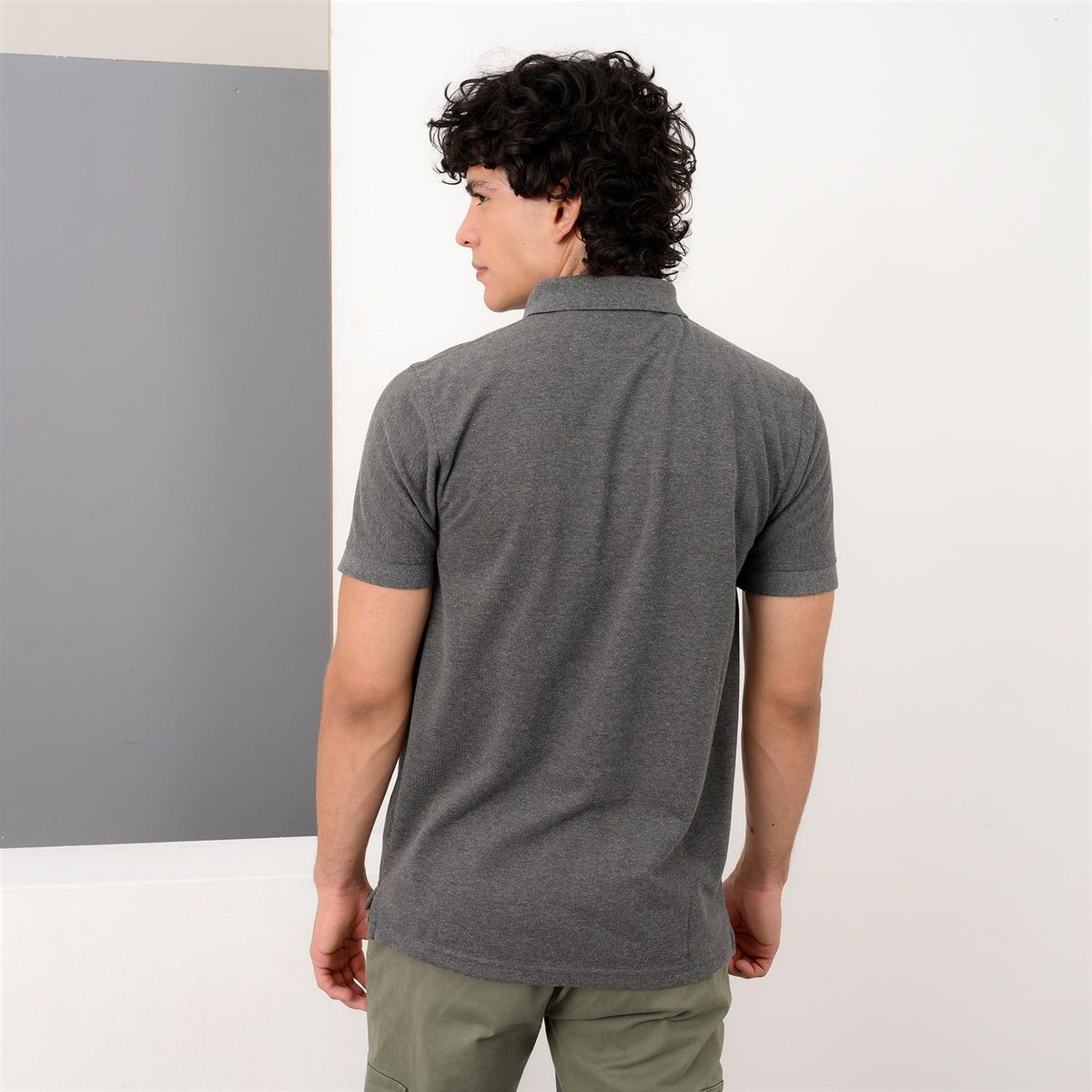 BEARCLIFF - Camiseta polo Hombre Manga corta de Algodón Bearcliff