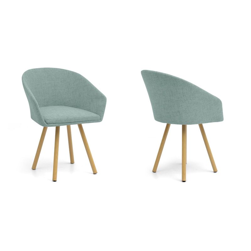 VENECIA - Silla de Comedor Moderna en Tela Morado (Incluye 1 Silla) Venecia