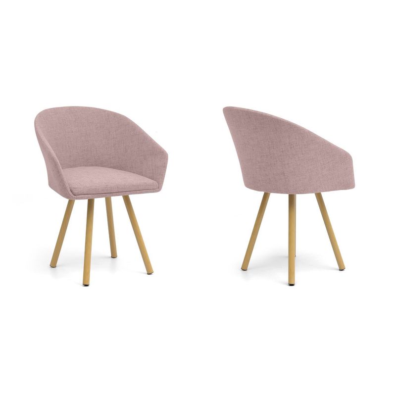 VENECIA - Silla de Comedor Moderna en Tela Morado (Incluye 1 Silla) Venecia