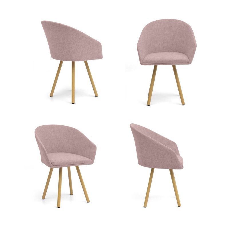 VENECIA - Silla de Comedor Moderna en Tela (Incluye 4 Sillas) Venecia