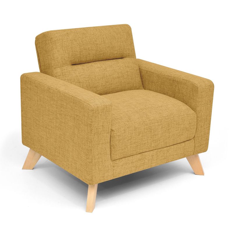VENECIA - Poltrona Moderna Tela Seúl 83 x 86 x 73 cm Mica - Mueble