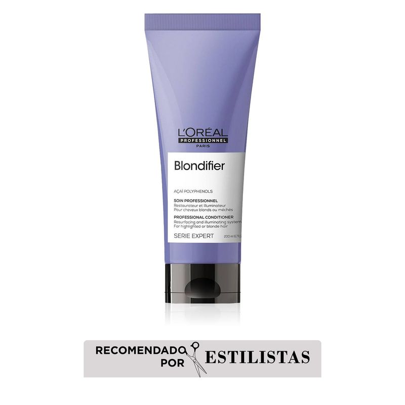 LOREAL PROFESSIONNEL - Acondicionador LOréal Professionnel Blondifier brillo para cabello rubio 200ml