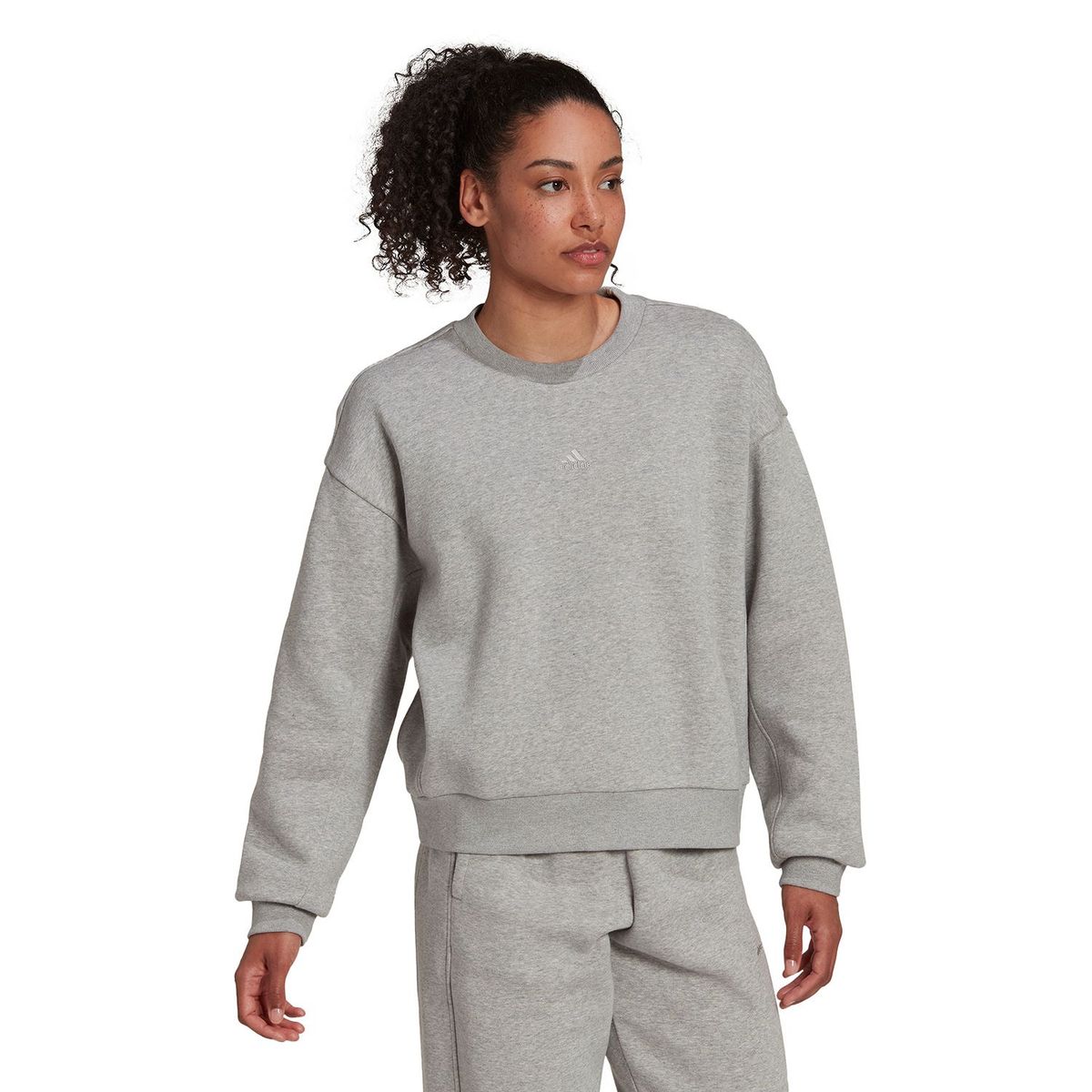 ADIDAS - Buzo Para Mujer sportwear Gris Adidas 