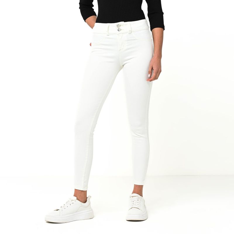 MOSSIMO - Jean Skinny para Mujer Tiro alto de Algodón Mossimo