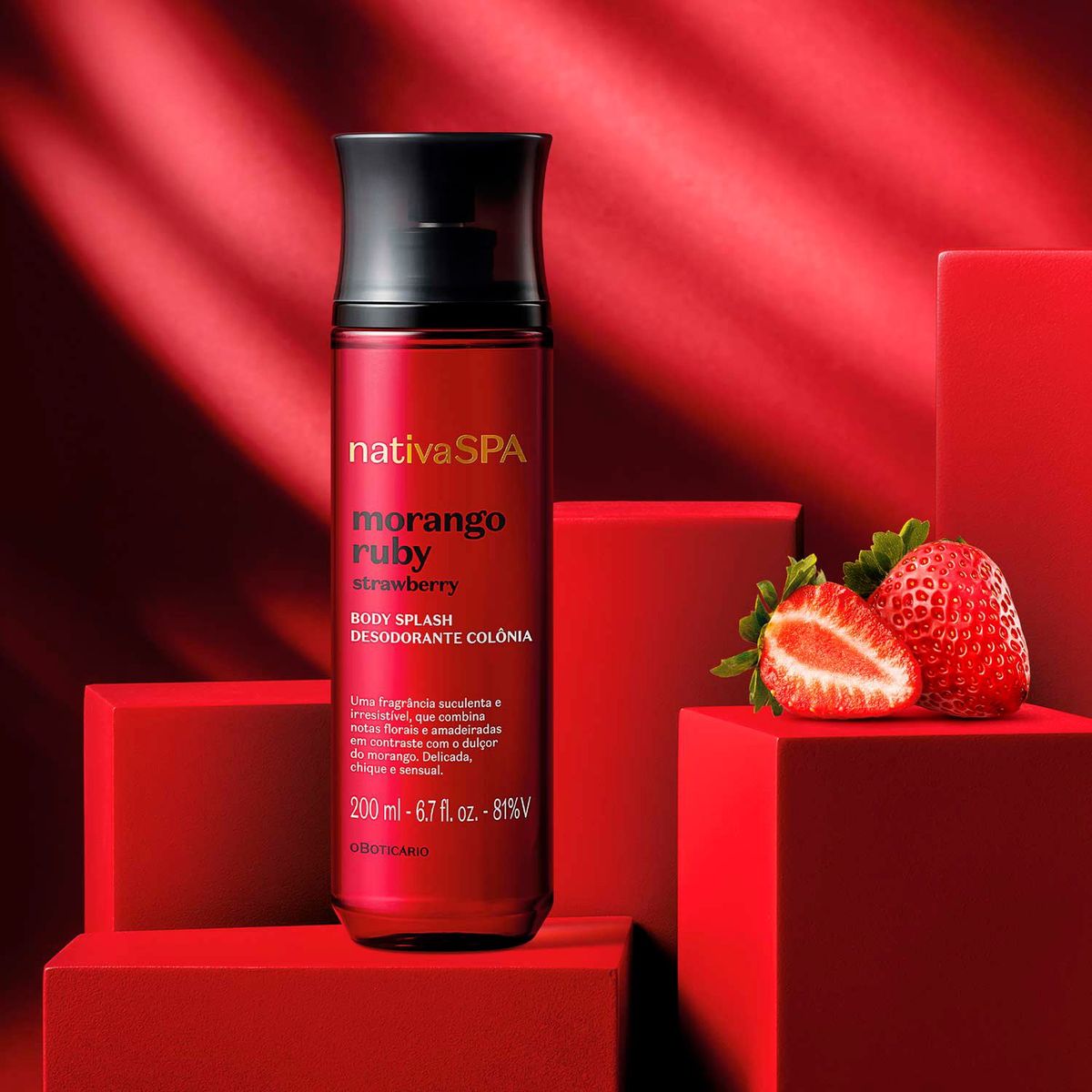 NATIVA SPA - Perfume Mujer Nativa Spa O Boticario Morango Ruby 200 ml Body splash