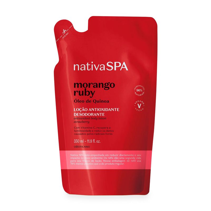 NATIVA SPA - Hidratante corporal para Cuerpo Morango Ruby Nativa Spa 350 ml