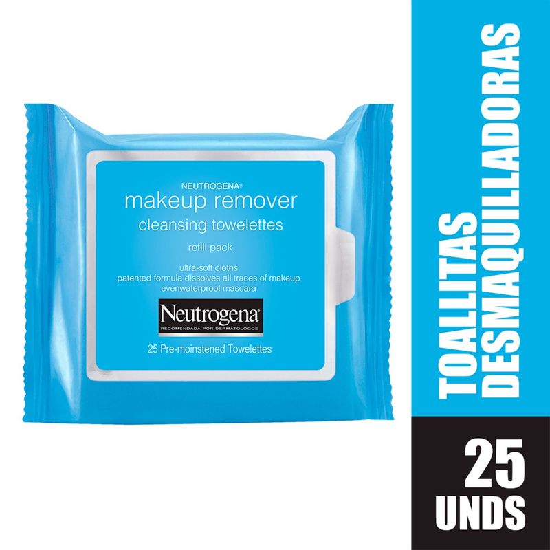 NEUTROGENA - Toallitas desmaquillantes Neutrogena X 25 Unidades
