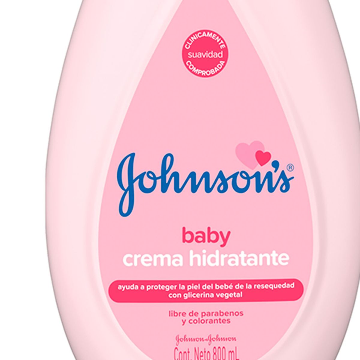 JOHNSONS BABY - Crema Hidratante Corporal Líquida Johnson´s Baby original 800 ml