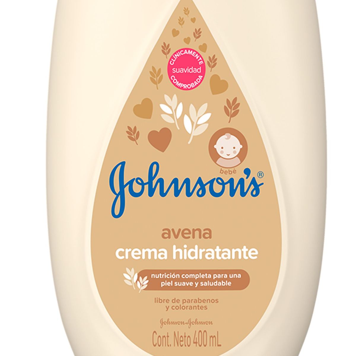 JOHNSONS BABY - Crema Hidratante Corporal Líquida Johnson´s baby avena natural 400 ml