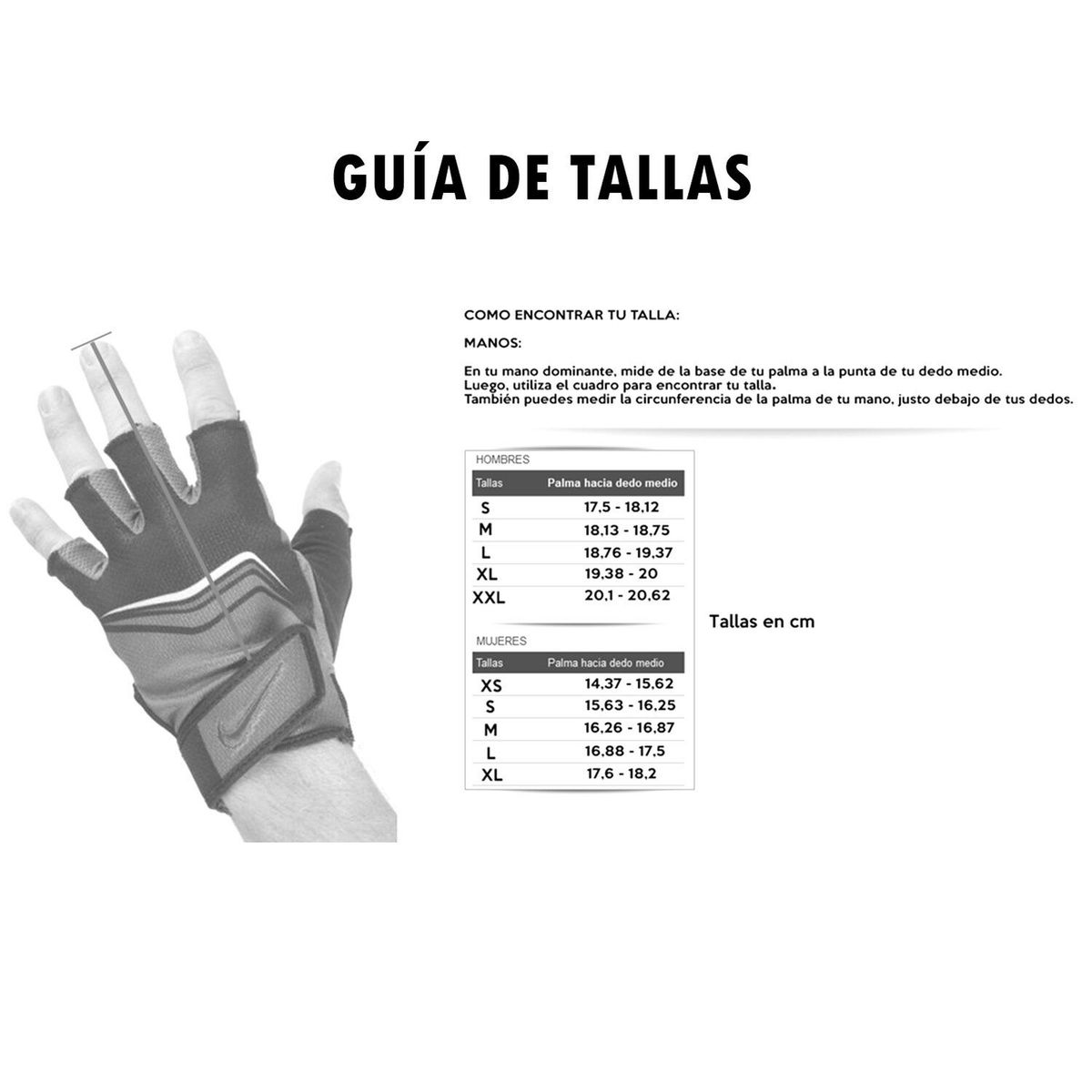 NIKE - Guantes Para Pesas Elemental Fitness