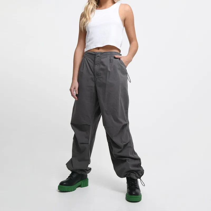 SYBILLA - Pantalón Parachute Tiro Alto Mujer Sybilla