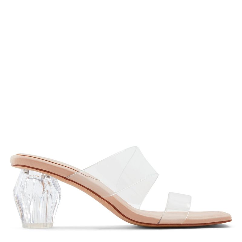 ALDO - Sandalias para Mujer con tacón grueso y bajo. Sandalias Aldo transparentes de moda para mujer