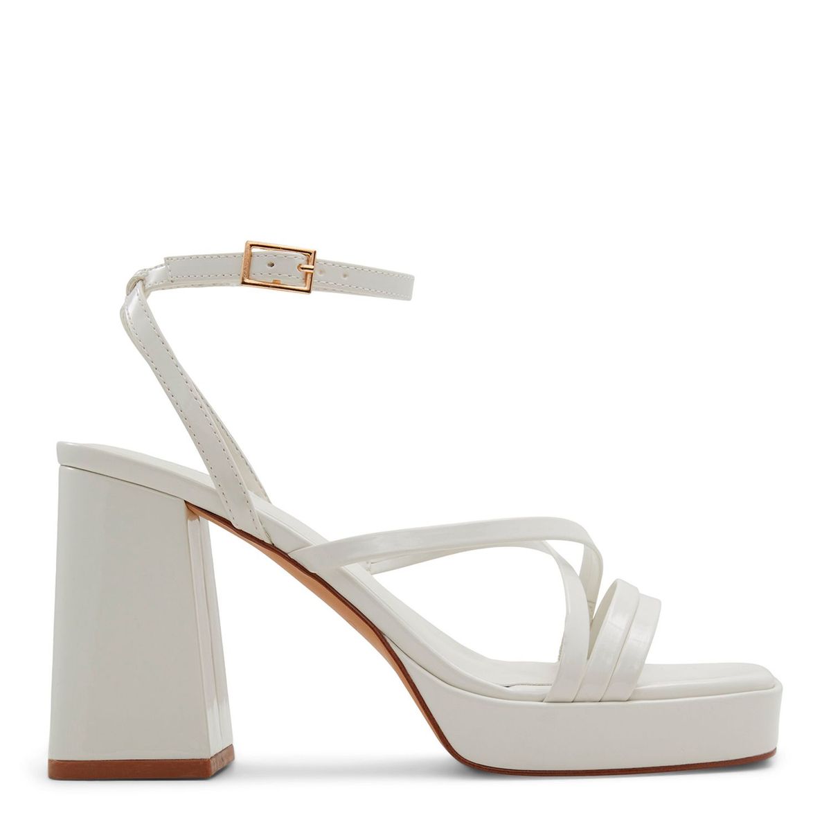 ALDO - Sandalias para Mujer con tacón grueso. Sandalias Aldo blancas de moda para mujer