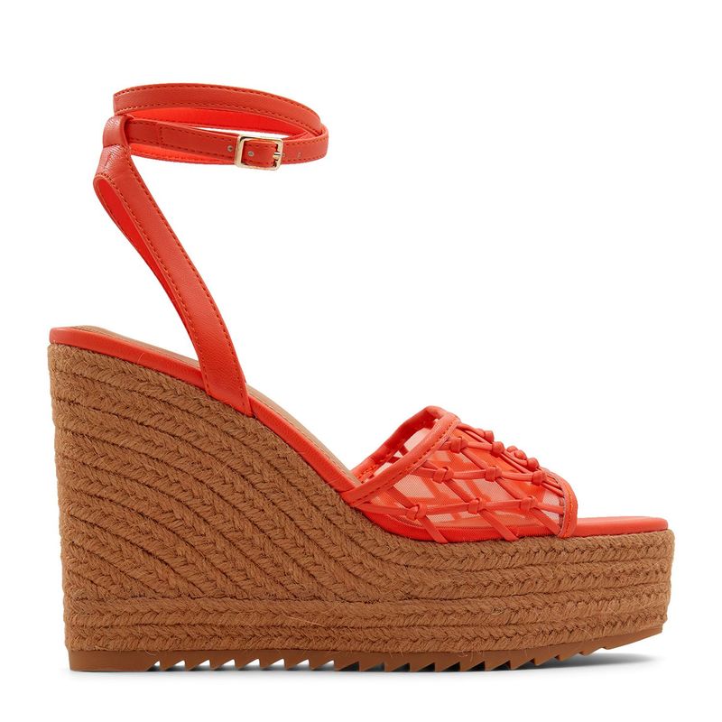 ALDO - Sandalias para mujer con tacón corrido. Sandalias Aldo rojas de moda para mujer