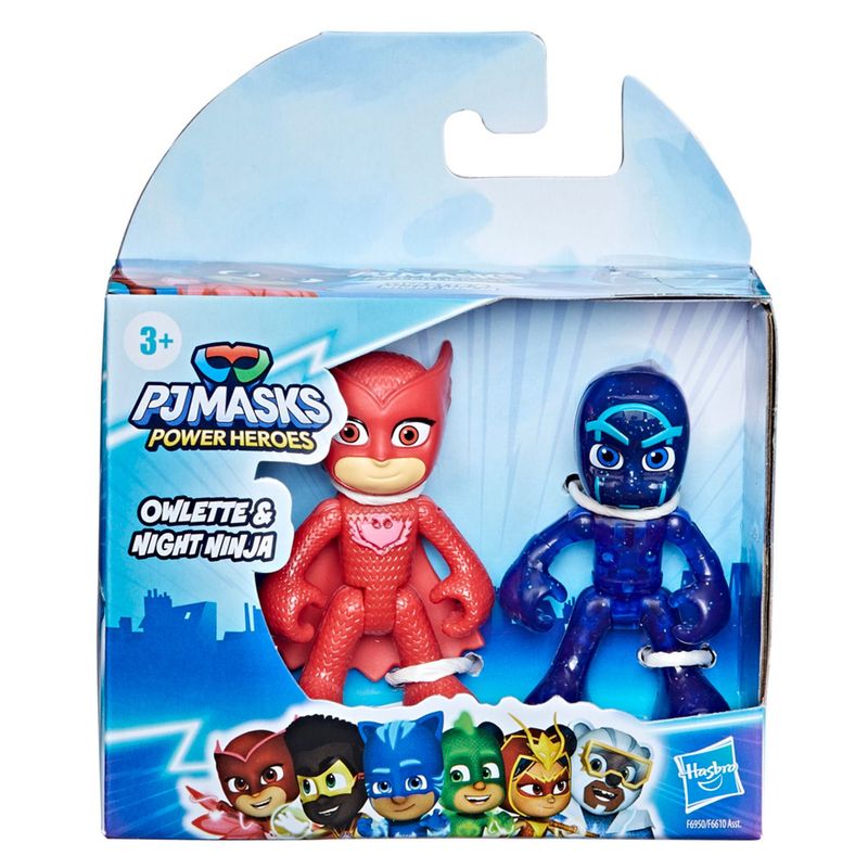 PJ Masks - Figura de acción Pj Masks Set Ululette y Ninja Nocturno