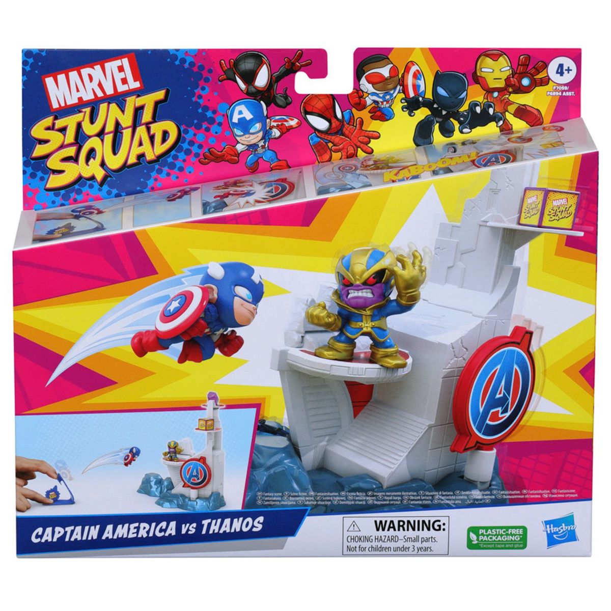 MARVEL - Figura de acción Stunt Squad Set de juego Tower Smash Marvel