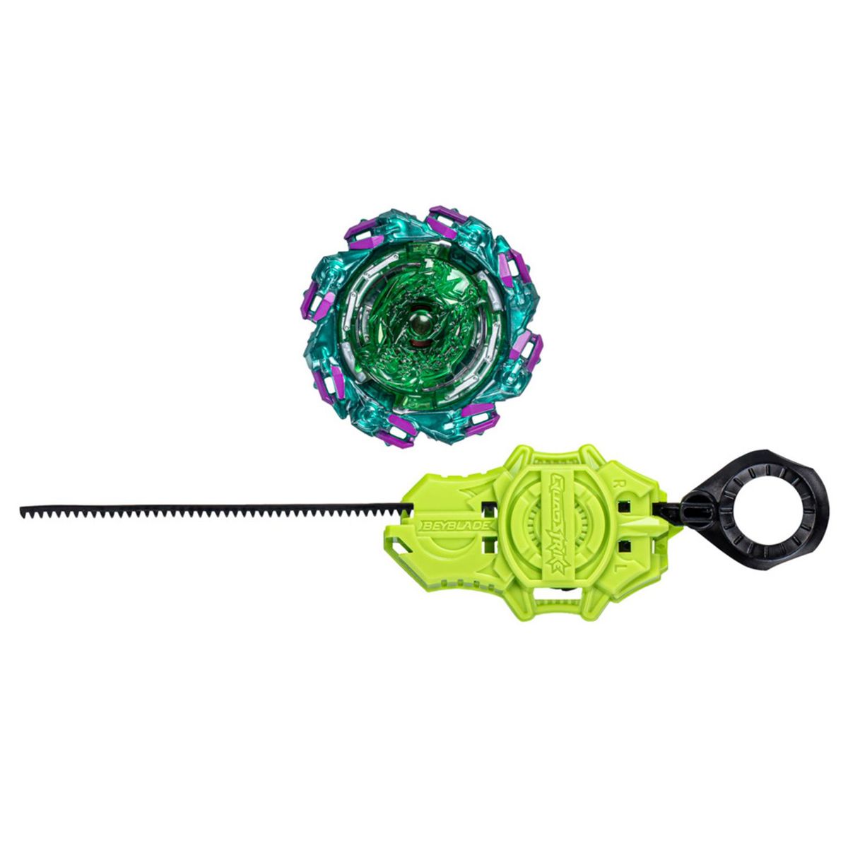 BEYBLADE - Juguete didáctico Trompo Beyblade Burst QuadStrike Chain Kerbeus K8 Tipo Defensa