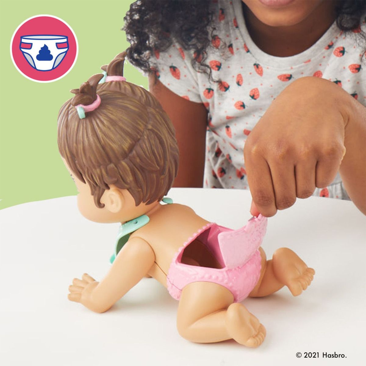 BABY ALIVE - Muñeca Baby Alive Bebida de Frutas Manzana Cabello Rubio