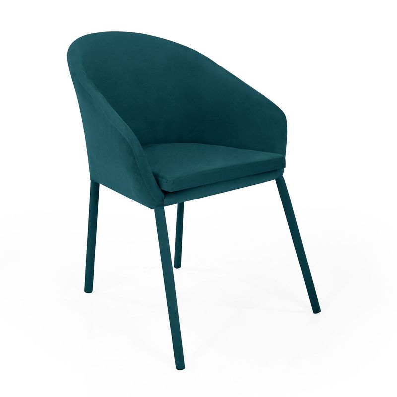 MICA - Silla de Comedor Moderna en Poliéster Gris (Incluye 1 Silla) Mica