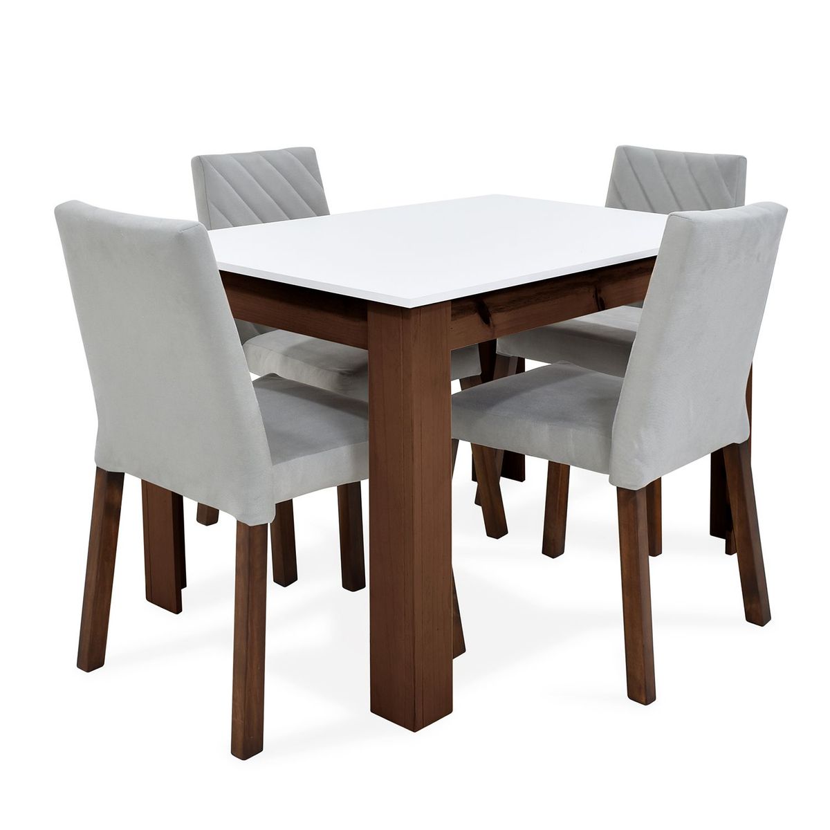 MICA - Juego de Comedor Moderno para 4 Personas (Comedor + 4 Sillas) Mica