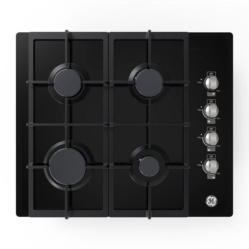 GENERAL ELECTRIC - Estufa empotrable a gas de 60 cm GE Appliances vidrio negro CGG6020V1