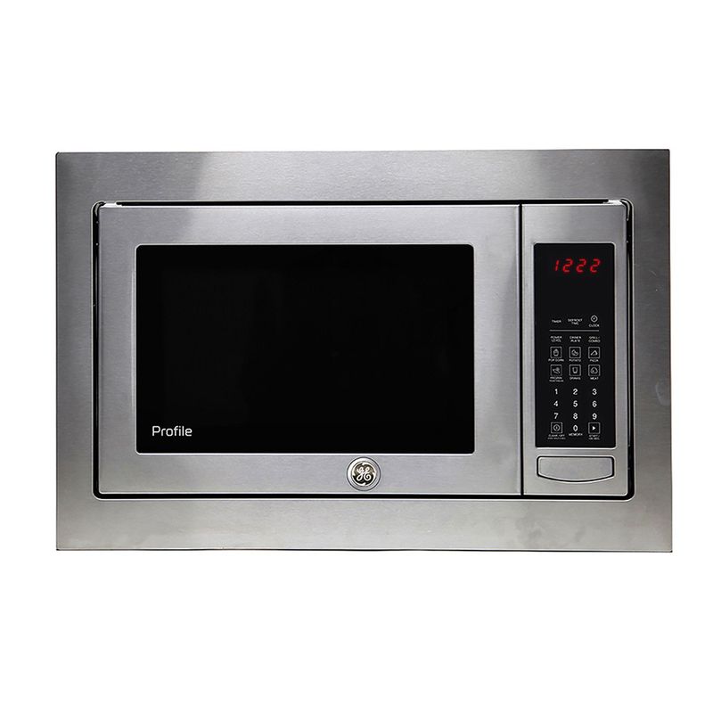 GENERAL ELECTRIC - Horno microondas GE Profile 45.3 lt Acero inoxidable con vidrio negro PEB160SFSS Función Grill